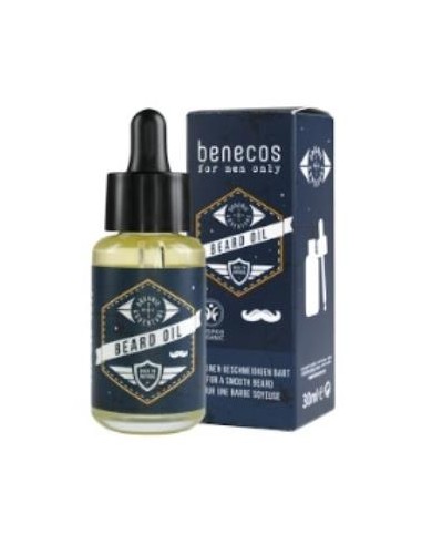 ACEITE DE BARBA for men 30ml. VEGANO BENECOS