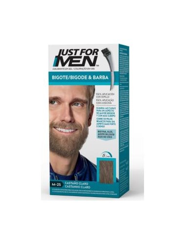 JUST FOR MEN BIGOTE BARBA castaño claro M25