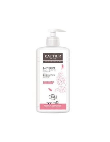 LECHE HIDRATANTE nutrit. (karite, geranium) 500ml. CATTIER