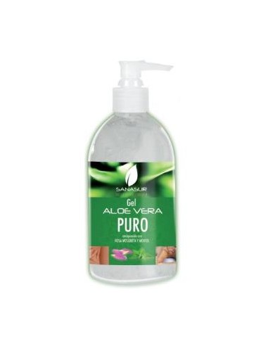 GEL ALOE VERA con rosa mosqueta y mentol 500ml. SANASUR