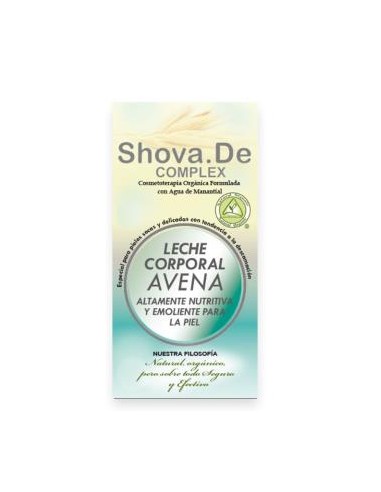 LECHE CORPORAL de avena 250ml. SHOVADE