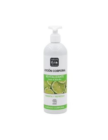 LOCION CORPORAL REVITALIZANTE limon-aloe 500ml. NATURABIO COSMETICS