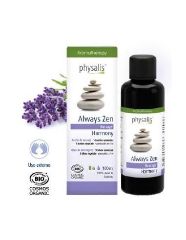 ALWAYS ZEN harmony aceite masaje 100ml. BIO PHYSALIS