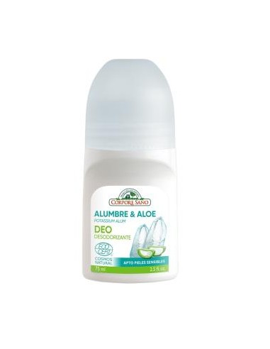 DESODORANTE MINERAL aloe roll-on 75ml. ECOCERT CORPORE SANO