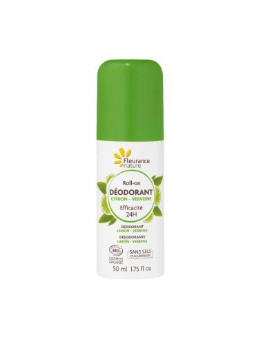 DESODORANTE limon-verbena roll-on 50ml. VEGAN FLEURANCE NATURE