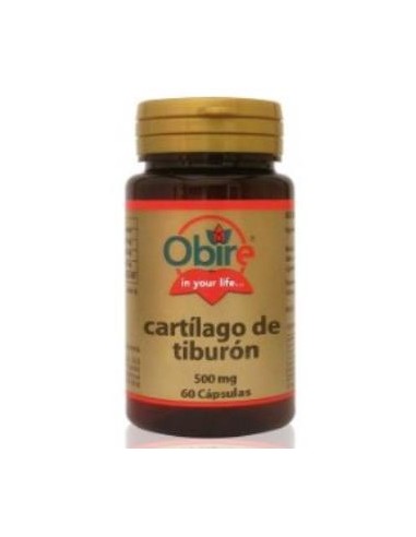 CARTILAGO DE TIBURON 500mg. 60cap. OBIRE