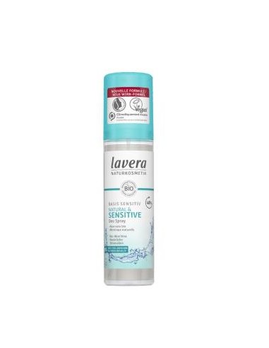 DESODORANTE SPRAY 48h basis sensitiv 75ml. BIO LAVERA