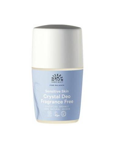 FRAGANCE FREE desodorante mineral roll-on 50ml. URTEKRAM