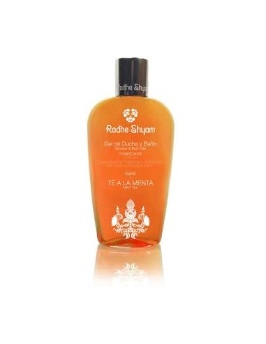 GEL DE BAÑO TE MENTA tonificante 250ml. RADHE SHYAM