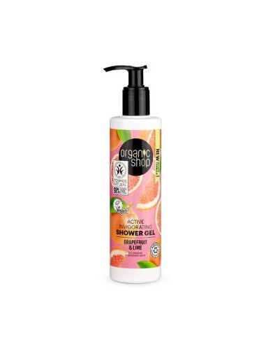 GEL DE DUCHA VIGORIZANTE pomelo-lima 280ml. ORGANIC SHOP