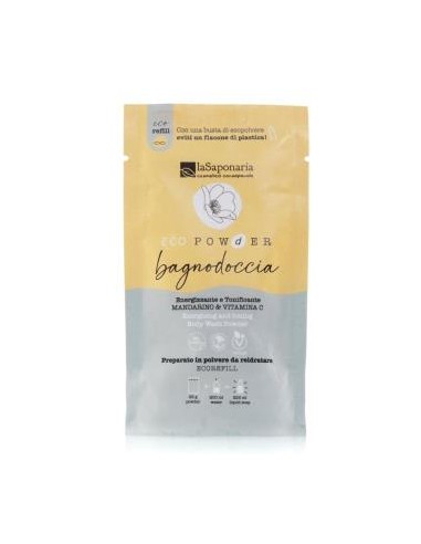 GEL DE DUCHA MANDARINO-VITAMINA C en polvo 25gr. LA SAPONARIA