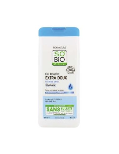 GEL DE DUCHA EXTRA SUAVE HIDRAT. aloe 650ml. BIO SOBIO ETIC