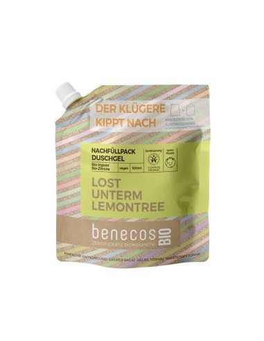 GEL DE BAÑO jengibre y limo recarga 500m BIO VEGAN BENECOS