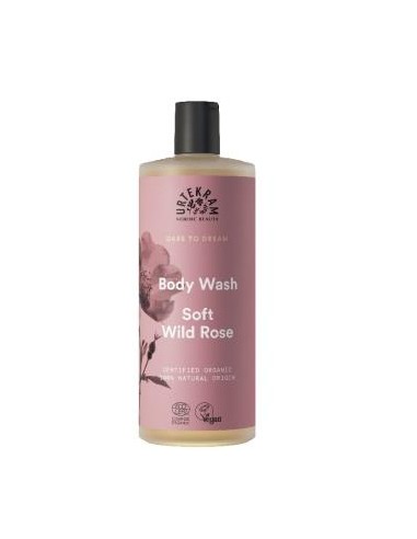 SOFT WILD ROSE gel de baño 500ml. ECO VEGAN URTEKRAM