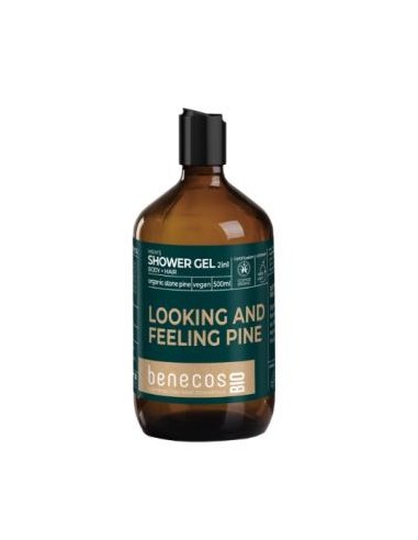 GEL DE BAÑO 2en 1 pino suizo 500ml. BIO VEGANO BENECOS