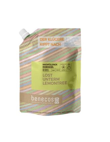 GEL DE BAÑO jengibre y limon recarga 1l BIO VEGANO BENECOS