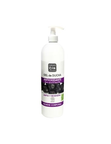 GEL DE DUCHA ANTIOXIDANTE aloe-açai 740ml. BIO NATURABIO COSMETICS