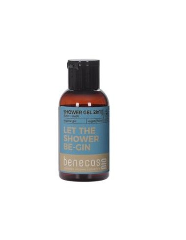 GEL DE BAÑO 2en 1 ginebra mini viaje 50m BIO VEGAN BENECOS