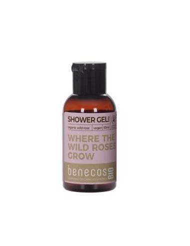 GEL DE BAÑO rosa m. mini viaje 50ml. BIO VEGANO BENECOS