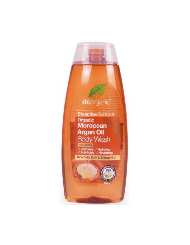 GEL DE BAÑO aceite argan marroqui 250ml. DR. ORGANIC