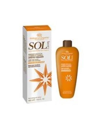 SOL LEON gel de ducha cuerpo y cabello 400ml. BOTTEGA DI LUNGAVITA