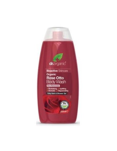 GEL DE DUCHA rosa de damasco 250ml. DR. ORGANIC