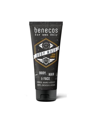 BODY WASH for men 3en 1 energizante 200ml. VEGANO BENECOS