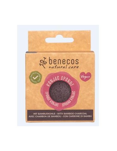 ESPONJA KONJAC bambu negro purificante-piel grasa BENECOS