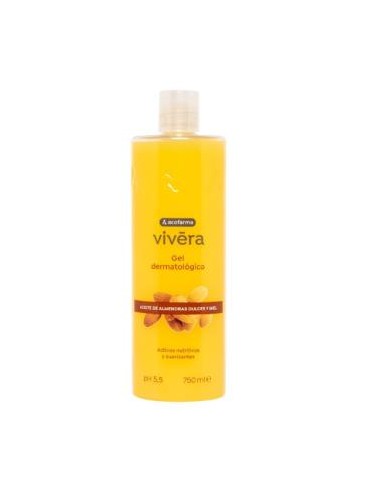 VIVERA GEL ACEITE ALMENDRAS DULCES miel 750ml