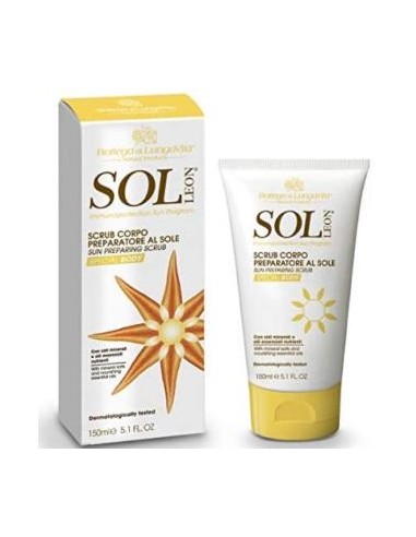 SOL LEON exfoliante antes del sol 150ml. BOTTEGA DI LUNGAVITA