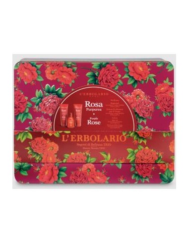 ROSA PURPUREA TRIO perfume+gel baño+crema LERBOLARIO