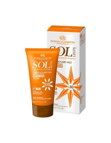 SOL LEON crema facial solar SPF 30 alta prot. 50ml BOTTEGA DI LUNGAVITA