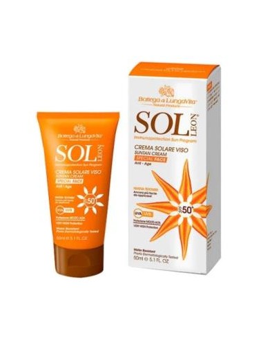 SOL LEON crema facial solar SPF 50 alta prot. 50ml BOTTEGA DI LUNGAVITA