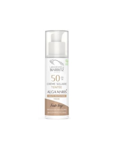 CREMA FACIAL color beige SPF50 50ml. ALGA MARIS - LAB. BIARRITZ