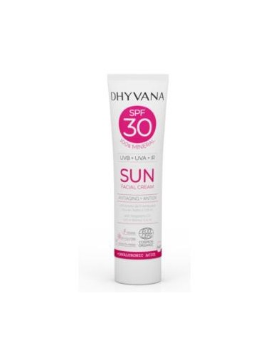 SOLAR SPF30 SUN con acido hialuronico 50ml. ECO DHYVANA