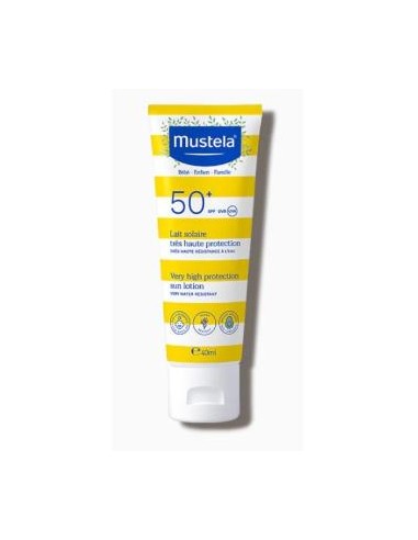 LECHE SOLAR SPF50+ especial cara 40ml. MUSTELA