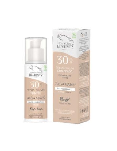 CREMA FACIAL color marfil SPF30 50ml. ALGA MARIS - LAB. BIARRITZ