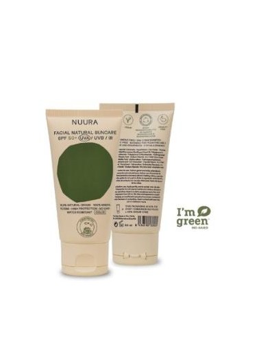 CREMA SOLAR FACIAL SPF50+ color 50ml. ECO NUURA