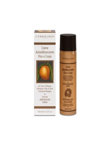 SOLAR crema autobronceadora zumo mango 100ml. LERBOLARIO