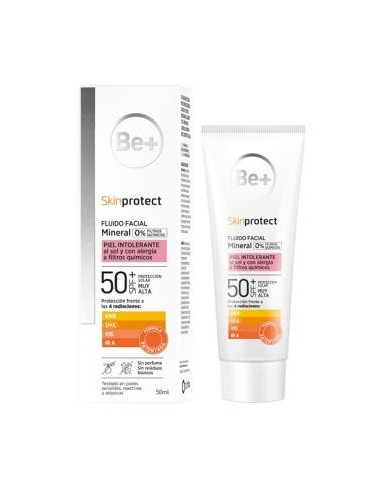 BE+ MINERAL FACIAL P/INTOL spf 50+ FLUIDO 50ml