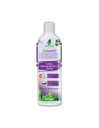 CHAMPU HIDRATACION Y BRILLO cabello seco 500ml. SANASUR