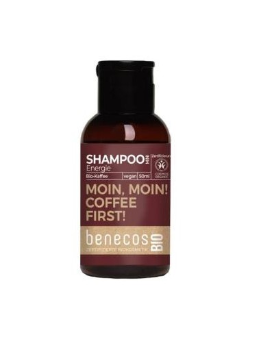 CHAMPU ENERGIZANTE CAFE mini viaje 50ml BIO VEGANO BENECOS