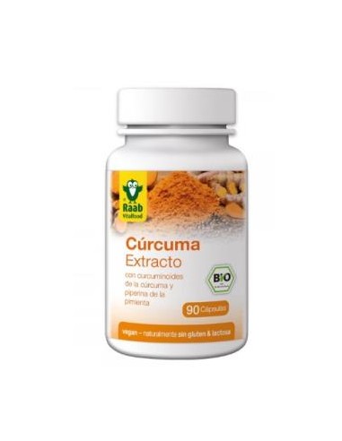 CURCUMA extracto 90cap. BIO SG VEGAN RAAB VITALFOOD