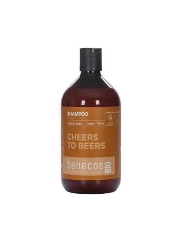 CHAMPU UNISEX cerveza 500ml. BIO VEGANO BENECOS