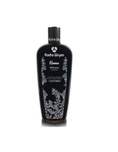 CHAMPU HENNA COLOR CASTAÑO 400ml. RADHE SHYAM