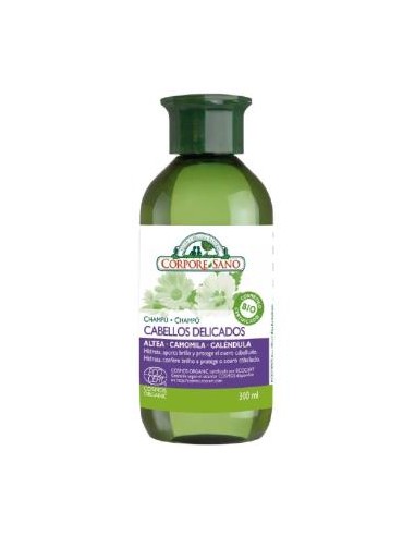 CHAMPU cabellos delicados 300ml. ECOCERT CORPORE SANO