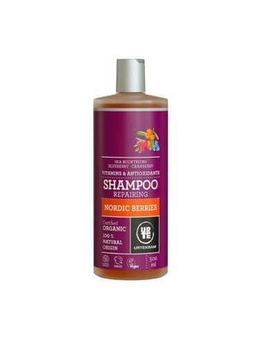 CHAMPU FRUTOS ROJOS 500ml. ECO VEGAN URTEKRAM