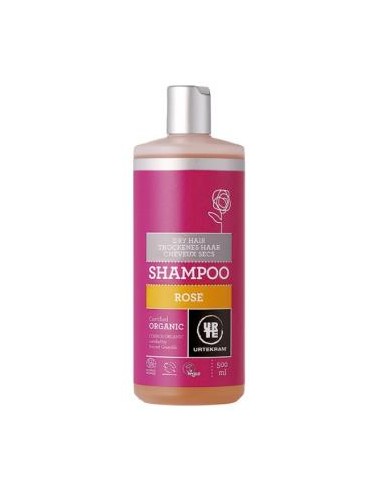 CHAMPU ROSAS cabello seco 500ml. ECO VEGAN URTEKRAM