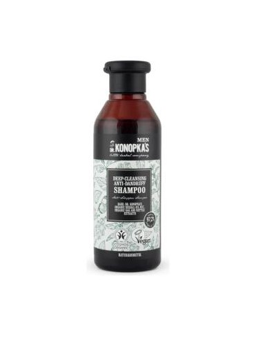 MEN champu anticaspa limpieza profunda 280ml. DR. KONOPKAS