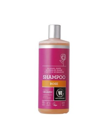 CHAMPU ROSAS cabello normal 500ml. ECO VEGAN URTEKRAM